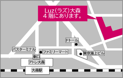 大田区入新井集会室 大集会室・小集会室への地図