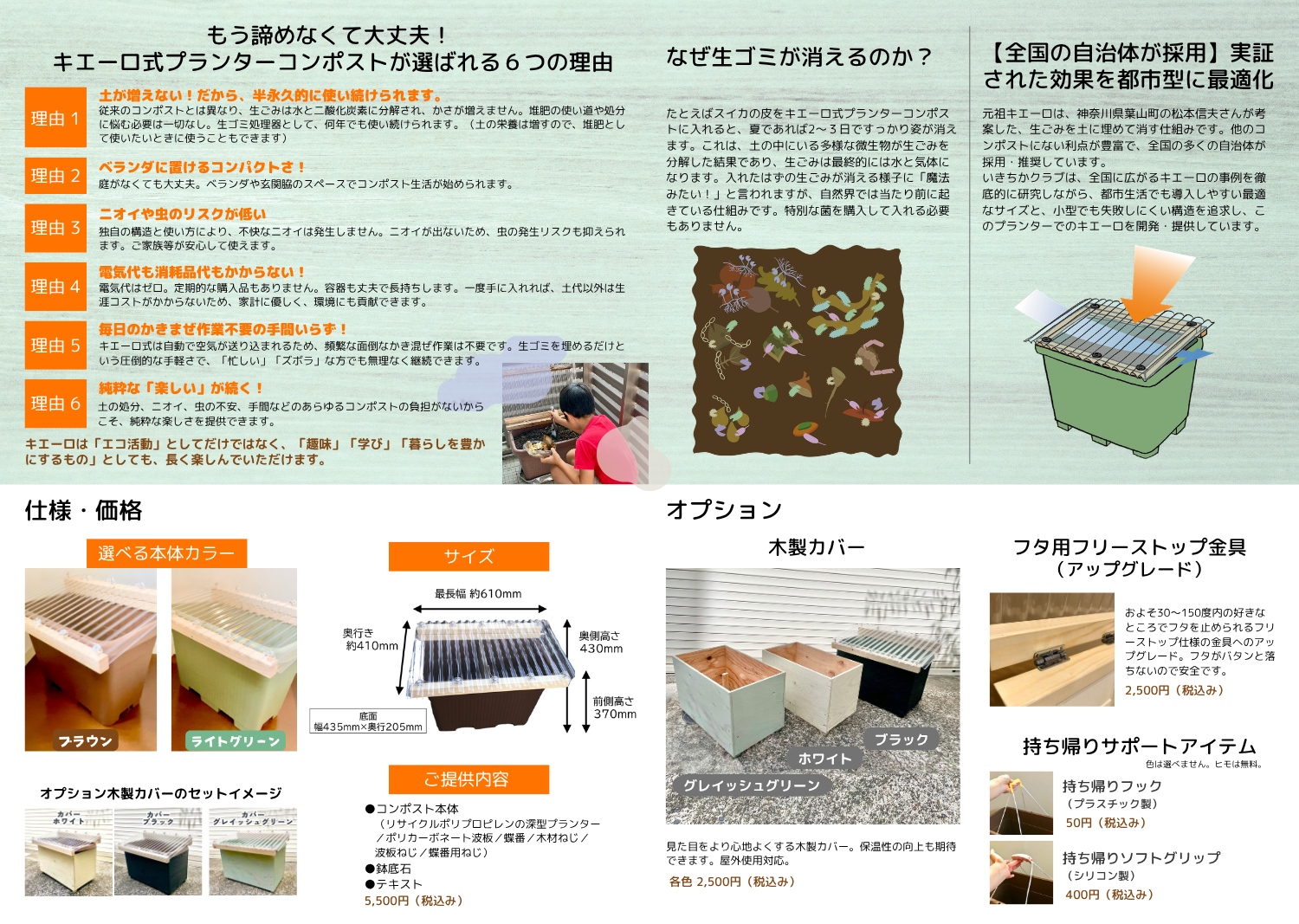 生ごみをラクに楽しくリサイクル！「キエーロ式プランターコンポスト