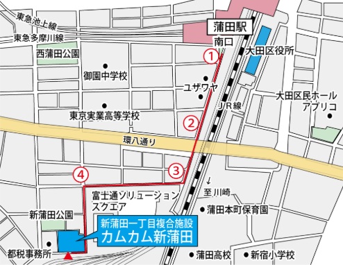 ※町会行事のため場所変更「カムカム新蒲田」美術室で開催予定←西六郷タイヤ公園内　西六郷一丁目町会会館への地図